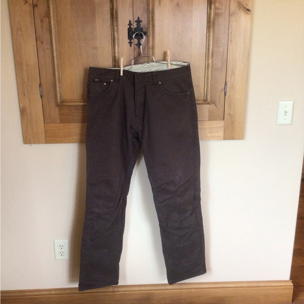 Kuhl Men's Dark Brown Canvas cargo work Pants